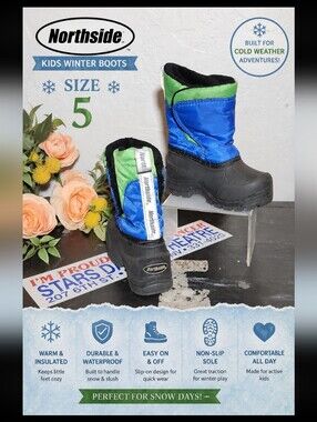 NORTHSIDE Winter Boots Size 5